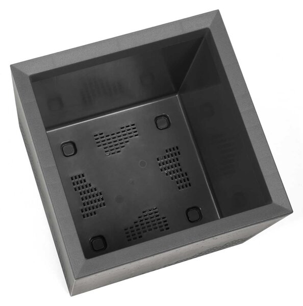 PLASTOVÝ KVETINÁČ NA KOLIESKACH BETONIQUE ECO 60X40X40 CM IMITÁCIA BETÓNU ANTRACITOVÁ
