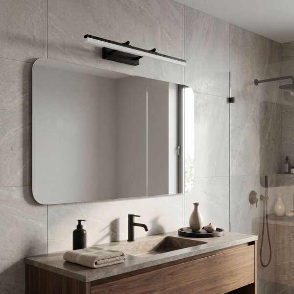 Toolight Toolight, LED nástenné svietidlo, 60cm, 9W, 4000K, 1000lm, APP1879-1W, Čierna matná, OSW-66034
