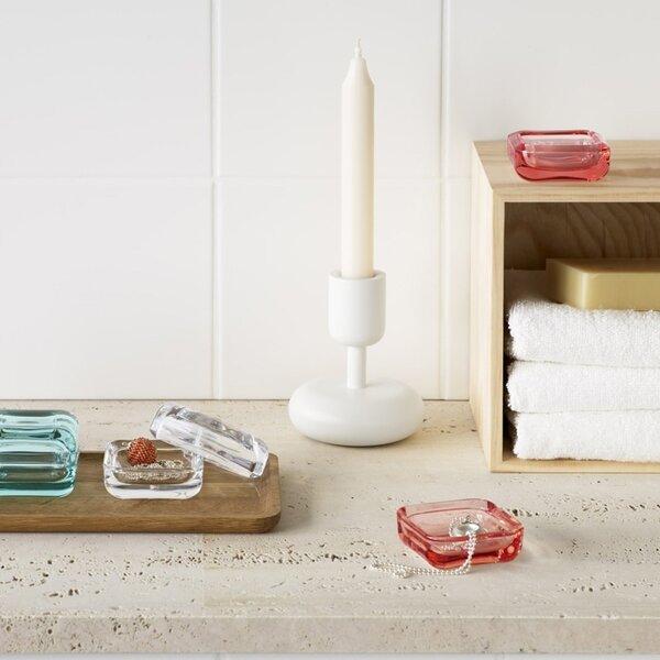 Iittala Svietnik Nappula 107mm, biely