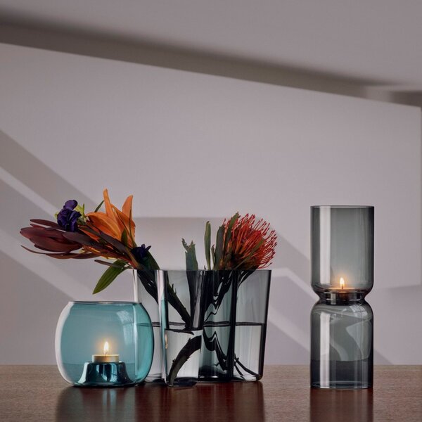 Iittala Váza Alvar Aalto 160mm, tmavo sivá