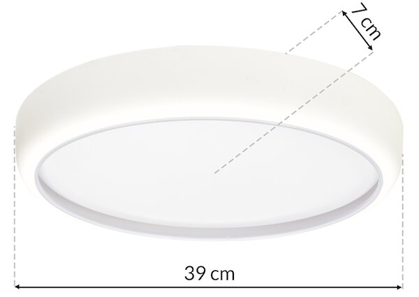 Stropné LED svietidlo Gea, 1x LED 36w, 3000-6000k, w