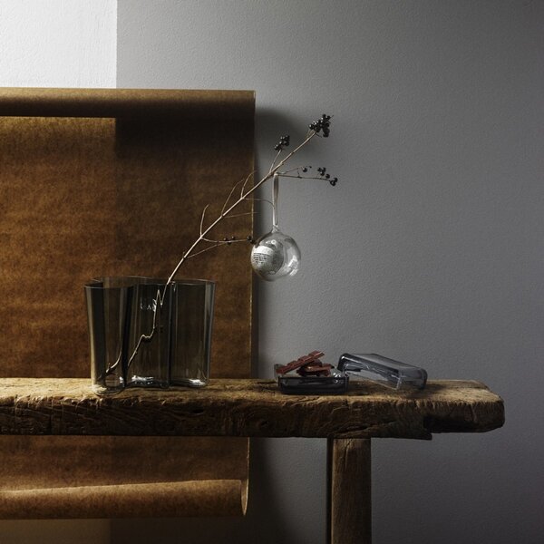 Iittala Váza Alvar Aalto 160mm, tmavo sivá