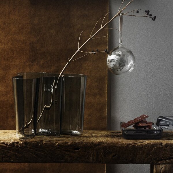 Iittala Váza Alvar Aalto 160mm, tmavo sivá