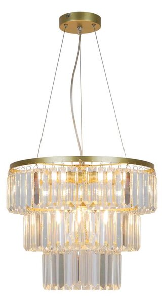 Zuma Line P17127-4-1GD - Luster na lanku TIFANNY 4xE14/40W/230V zlatá