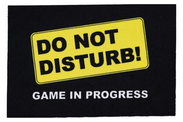 Mercury Flooring, Rohožka Do not disturb (game in progress) 40x60 cm, 40x60, čierna, žltá