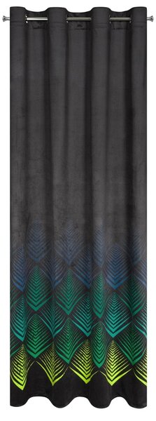 ZATEMŇOVACÍ ZÁVES NA KRÚŽKOCH ANGELINA 140X250 CM ČIERNA