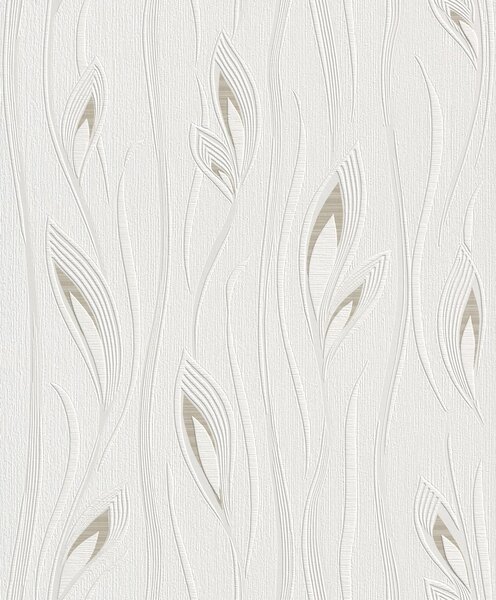 RASCH | Vliesová tapeta na stenu Timeless Selection 788501 | 0,53 x 10,05 m | biela, krémová