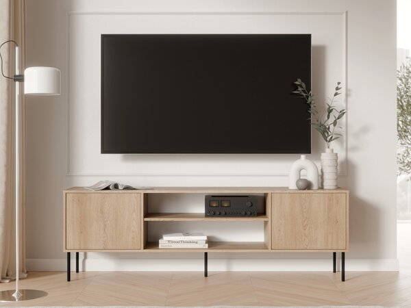 MEBLINE Komoda RTV ANDREA 180 EF 2D dub cremona