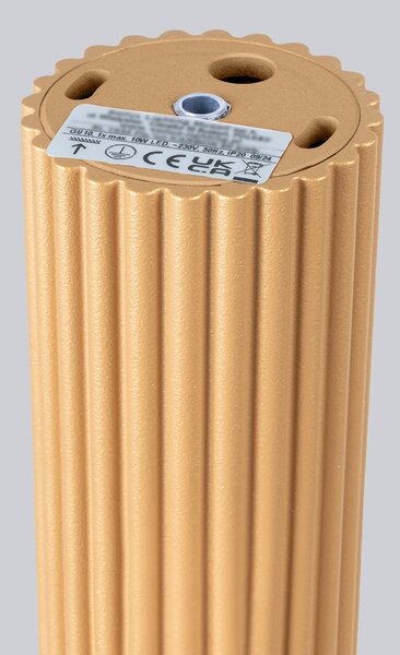 Stropné svietidlo Karbon, 1x zlaté kovové tienidlo, (40 cm)