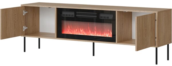 MEBLINE Komoda RTV s krbom ANDREA 180 EF 2D dub cremona