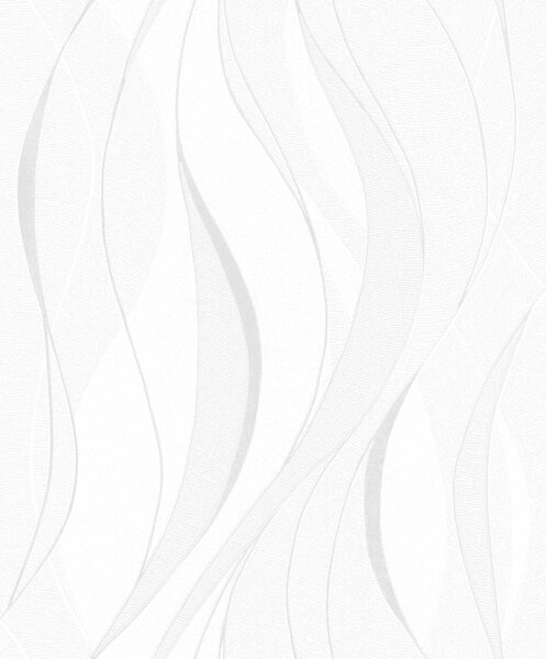 RASCH | Vliesová tapeta na stenu Timeless Selection 429831 | 0,53 x 10,05 m | biela, metalická