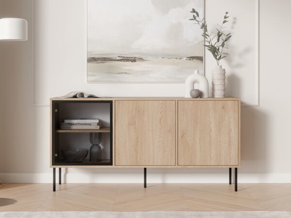 MEBLINE Komoda ANDREA 150 3D dub cremona