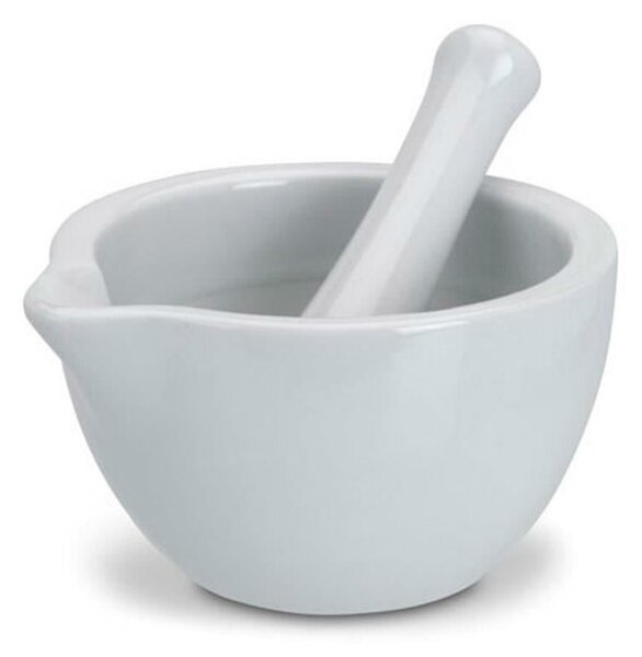 Porcelánový mažiar White, 10x6 cm
