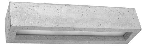 Nástenné svietidlo Vega, 1x betónové tienidlo, (50 cm)