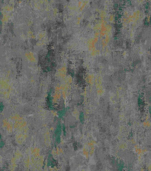 RASCH | Vliesová tapeta na stenu Timeless Selection 418255 | 0,53 x 10,05 m | tyrkysová, bronzová