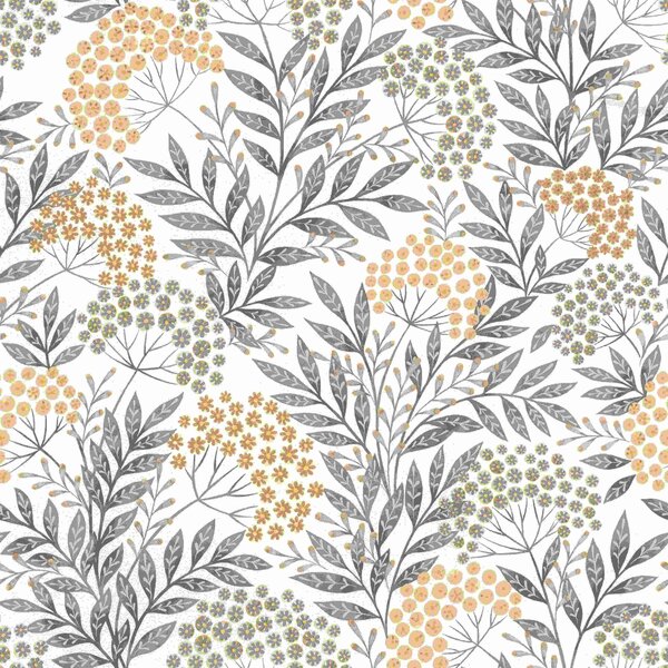 RASCH | Vliesová tapeta na stenu Timeless Selection 582505 | 0,53 x 10,05 m | biela, šedá
