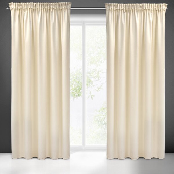 ZATEMŇOVACÍ ZÁVES NA PÁSKE PIERRE CARDIN SIBEL 140X270 CM KRÉMOVÁ