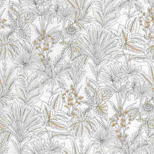 RASCH | Vliesová tapeta na stenu Timeless Selection 582819 | 0,53 x 10,05 m | biela