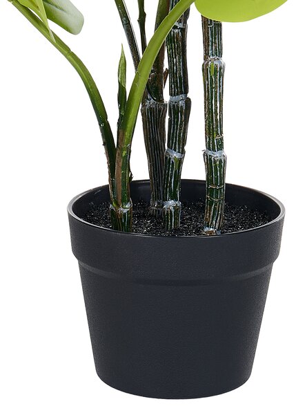 Umelá monstera zelená a čierna syntetický materiál 94 cm dekoratívne príslušenstvo