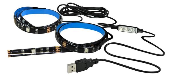 Polux Sada 2x LED RGB Pásik LED-RGB/4,8W/USB TV režim SA0825 + záruka 3 roky zadarmo