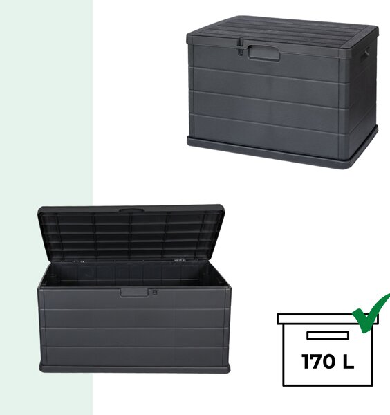 Úložný box BETA, 170L, 78x55x52cm, antracitová I.P.A.E-Progarden