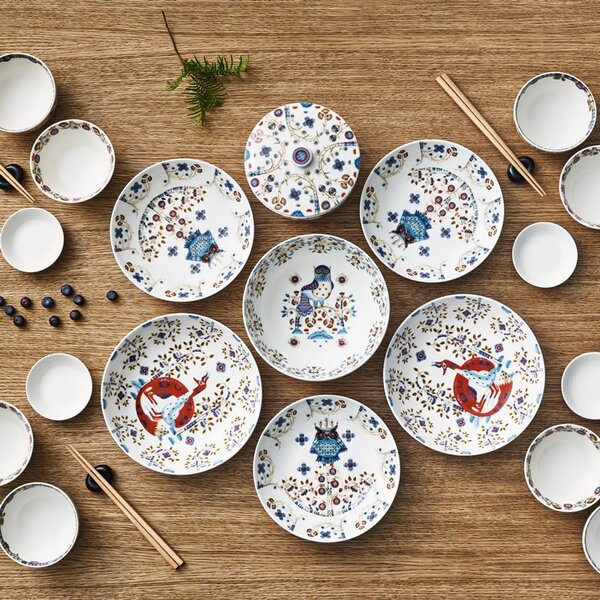 Iittala Hlboký tanier Taika deco 20cm, biely