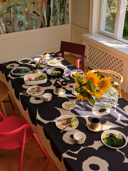 Marimekko Tanier Oiva Unikko 20cm, svetlo béžový