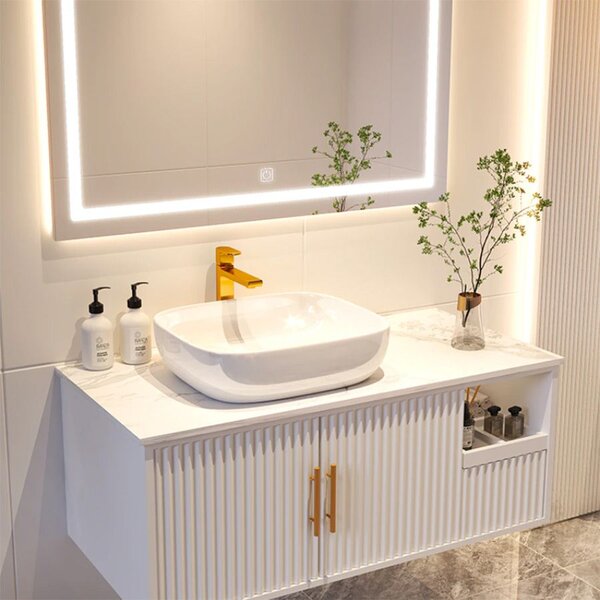 Rea Obdĺžnikové zrkadlo 80x60 cm s regulovateľným LED osvetlením HOM-02829