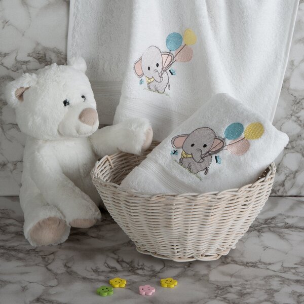 DETSKÝ BAVLNENÝ UTERÁK BABY50 SADA 6KS 50X90 CM BIELA