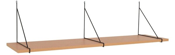 Polica v dekore jaseňa v prírodnej farbe 120 cm Chiba – House Nordic