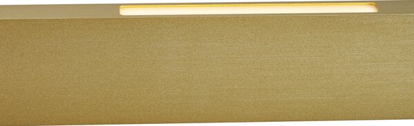 Moderné závesné svietidlo mosadzné vrátane LED 3-stupňové stmievateľné Easylift - Straight