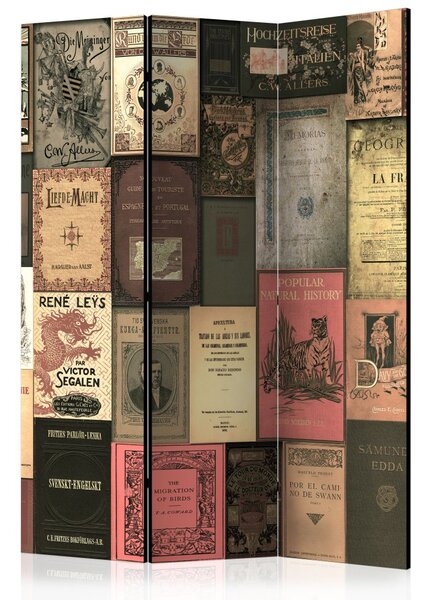 Paraván Books of Paradise Dekorhome 135x172 cm (3-dielny)