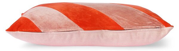 Bavlnený vankúš Velvet Red/Pink 40 × 60 cm