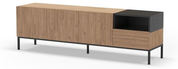 TV stolík v prírodnej farbe 180x55 cm Cailin – Marckeric