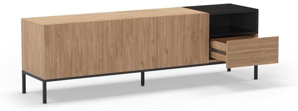 TV stolík v prírodnej farbe 180x55 cm Cailin – Marckeric