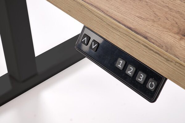 HALMAR Výškovo nastaviteľný stôl B54 120 cm dub artisan/čierny