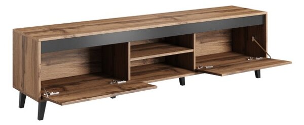 HALMAR TV stolík NORD 2 170 cm dub wotan/antracitový