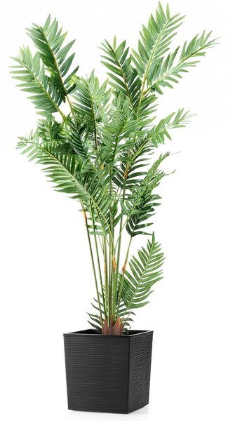 PLASTOVÝ KVETINÁČ FLORE RIFLO 30X30 CM ČIERNA