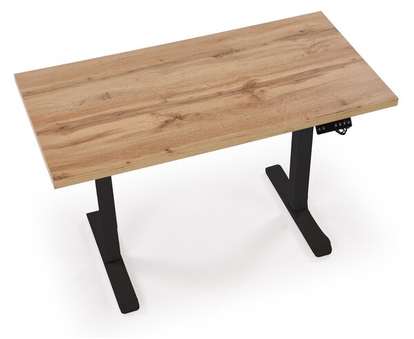 HALMAR Výškovo nastaviteľný stôl B54 120 cm dub artisan/čierny