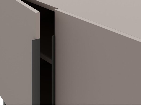 Sivo-béžová nízka komoda 200x80 cm Titan – Marckeric