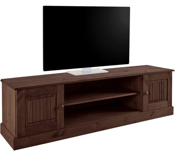 Hnedý TV stolík z borovicového dreva 45x40 cm Mille – Støraa