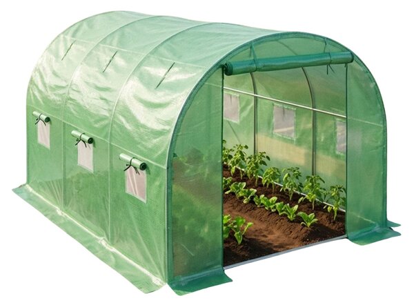 Ak furniture Záhradný fóliovník BEDDIE 200x300x200 cm zelený