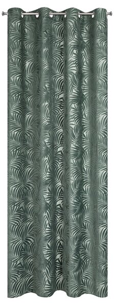 ZÁVES NA KRÚŽKOCH LIVIA 140X250 CM ZELENÁ
