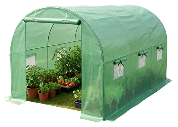 Ak furniture Záhradný fóliovník BEDDIE I 200x300x200 cm zelený