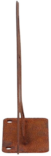 Záhradná kovová figúrka Rumi, 10x14x3,5 cm, hnedá