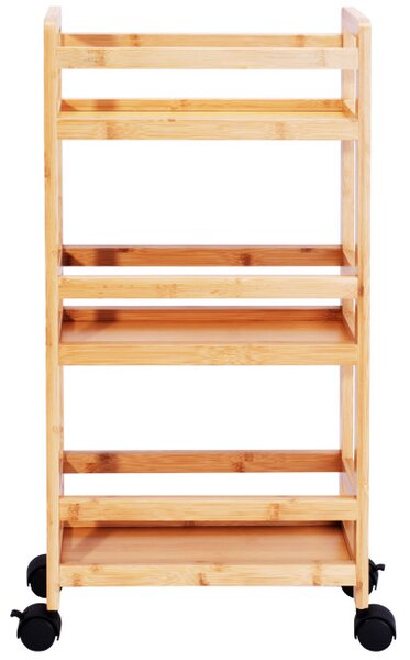 Pojazdný regál INAKI naturálny