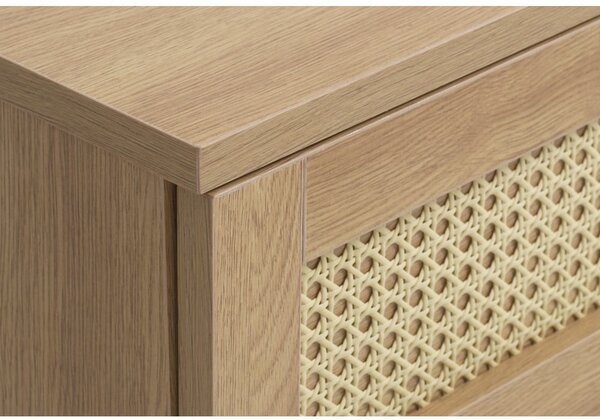 TV stolík v dekore duba v prírodnej farbe 120x43 cm Pensacola – Unique Furniture
