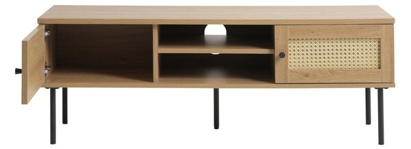 TV stolík v dekore duba v prírodnej farbe 120x43 cm Pensacola – Unique Furniture
