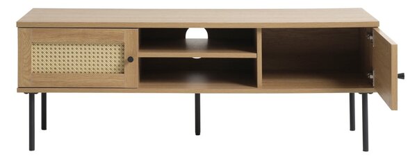 TV stolík v dekore duba v prírodnej farbe 120x43 cm Pensacola – Unique Furniture
