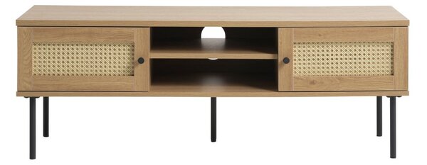 TV stolík v dekore duba v prírodnej farbe 120x43 cm Pensacola – Unique Furniture